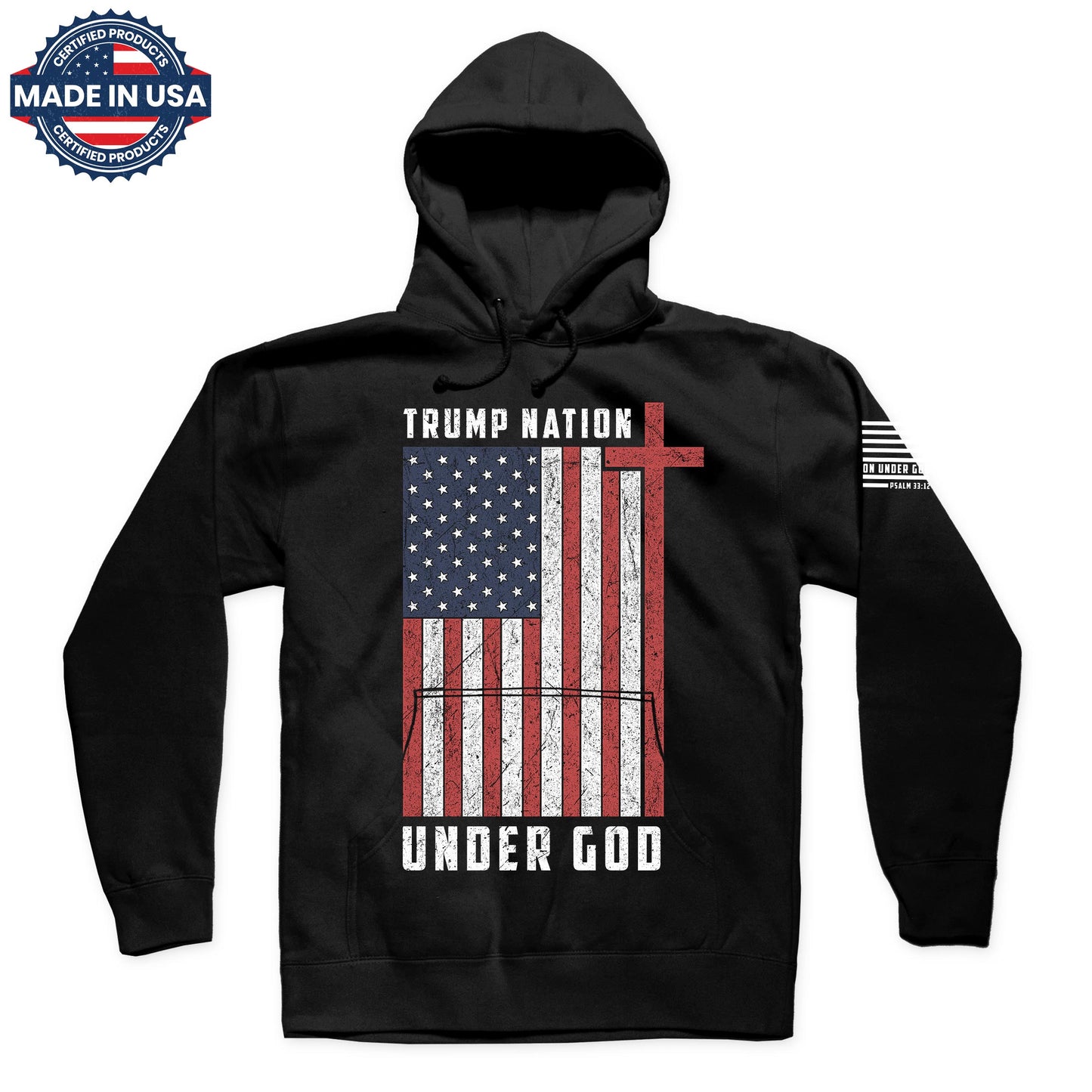 TRUMP NATION UNDER GOD - CROSS FLAG