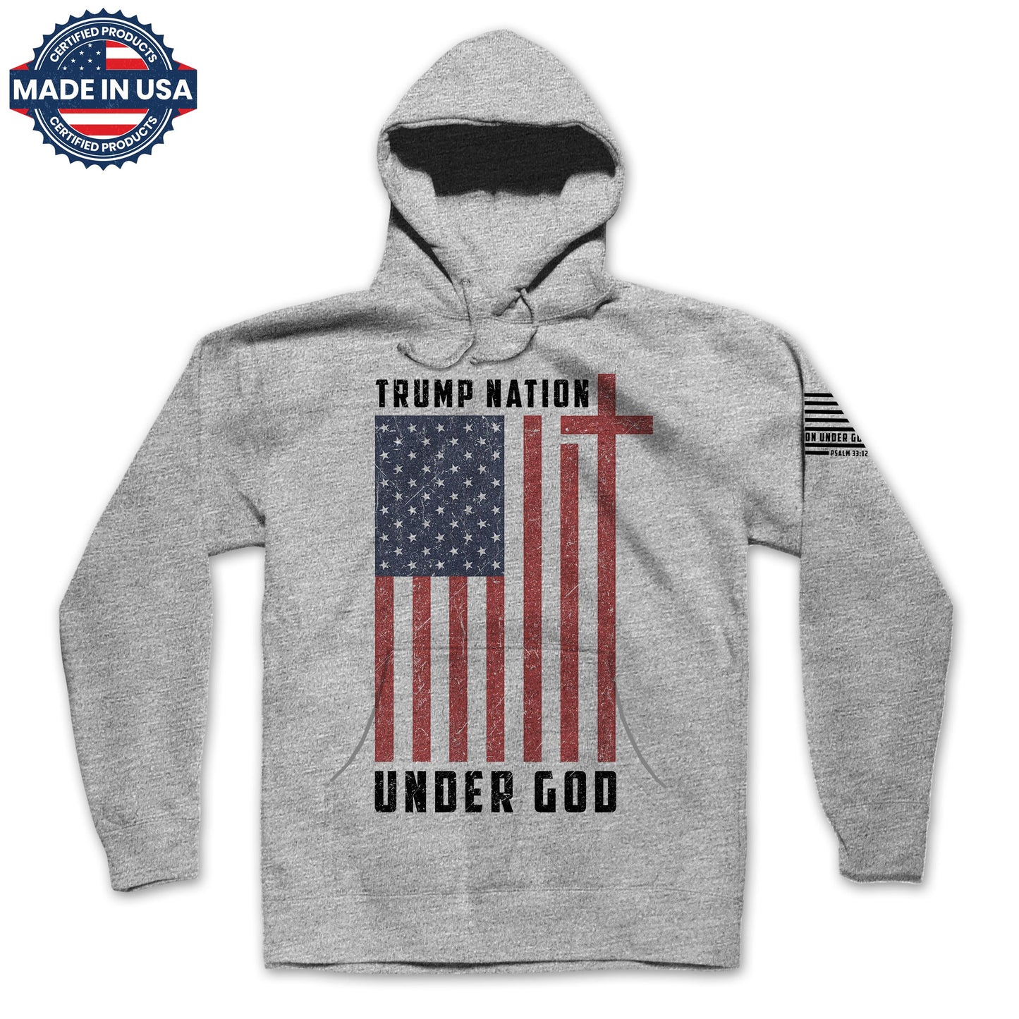 TRUMP NATION UNDER GOD - CROSS FLAG