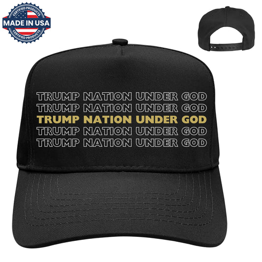 TRUMP NATION UNDER GOD - OUTLINE STACKED (TRUCKER)